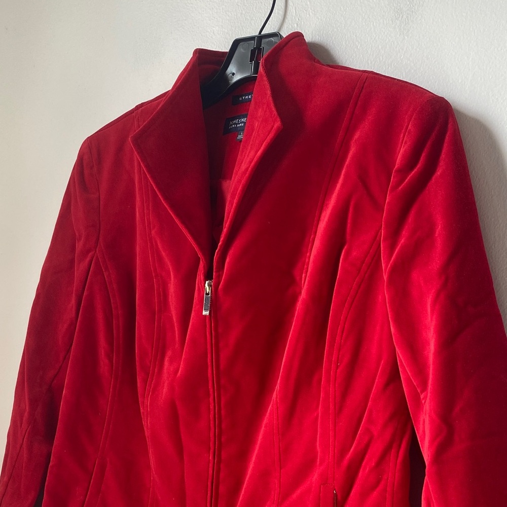 Jones New York Red Women's Bomber Jacket - Picture 4 of 11